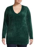 Michael Michael Kors Plus Velvet Textured Sweater