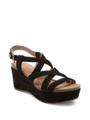 Me Too Brighten Bria Suede Wedge Sandals