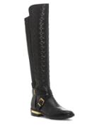 Vince Camuto Quilted Leather Front Panel Knee-high Boots