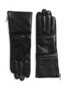 Carolina Amato Shearling-lined Leather Gloves
