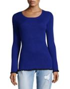 Calvin Klein Ribbed Bell-sleeve Sweater