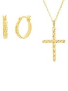 Lord & Taylor Christening Necklace & Earrings Set