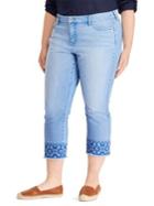 Lauren Ralph Lauren Plus Ultimate Slimming Premier Straight Cropped Jeans