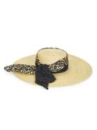 Genie By Eugenia Kim Lexie Leopard Dotted Straw Hat