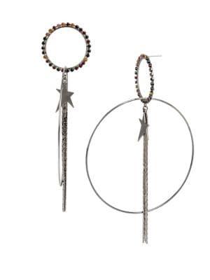 Bcbgeneration Star Double Hoop Drop Earrings