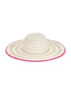 Collection 18 Striped Floppy Hat With Trim