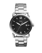 Fossil The Commuter Three-hand Date Stainless Steel Bracelet Watch