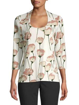 Context Floating Tulip Scoopneck Top