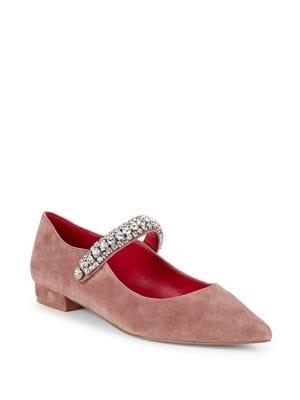 Kurt Geiger London Kingly Embellished Leather Flats