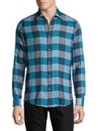 Boss Checkered Button-down Shirt