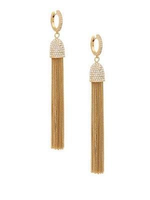 Kate Spade New York Pave Long Tassel Drop Earrings