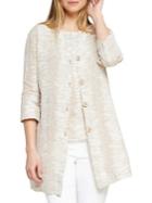 Nic+zoe Ripple Three-quarter Sleeve Jacket