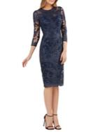 Js Collections Lace Embroidered Sheath Dress