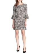 Tommy Hilfiger Camellia Shadow Knit Bell-sleeve Dress