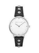 Rebecca Minkoff Major Stainless Steel & Leather-strap Watch