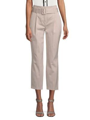 Dorothy Perkins Belted Sateen Cropped Pants