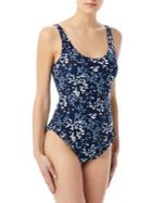 Michael Michael Kors Floral Scoopback One-piece Swimsuit