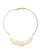 Sole Society Updated Textured Fashion & Stones Crystal Bib Necklace