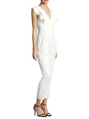 Black Halo Deklyn Ruffle Jumpsuit