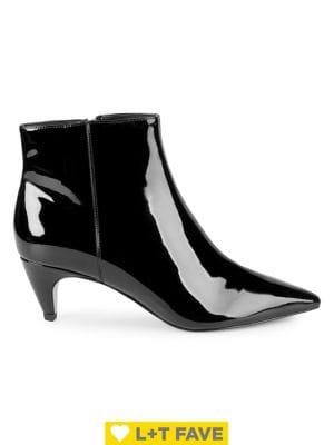 Lord & Taylor Kelcee Patent Leather Booties