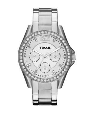 Fossil Silver Glitz Boyfriend Watch