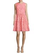Tommy Hilfiger Lace And Embroidered Overlay Dress