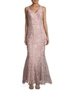 Js Collections Sleeveless Floral-lace Gown