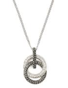 Judith Jack Sterling Silver And Crystal Interlock Pendant Necklace