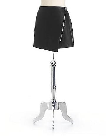 Bb Dakota Asymmetrical Faux Leather Skirt
