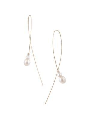 Carolee Eva 8mm Freshwaer Pearl Wire Earrings