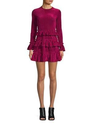 The Fifth Label Hearts Collide Adore Velvet A-line Dress