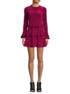The Fifth Label Hearts Collide Adore Velvet A-line Dress