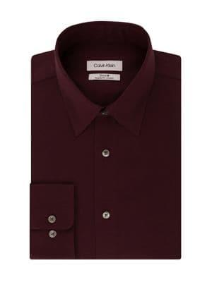 Calvin Klein Regular-fit Steel Dress Shirt