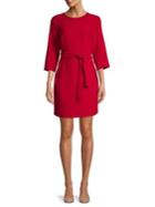 Vince Camuto Belted-front Mini Dress