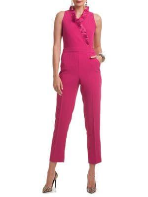 Trina Turk Cocktail Soiree Lady Ruffled Jumpsuit
