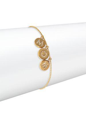 Kate Spade New York Mom Knows Best Pave Crystal Charm Bracelet