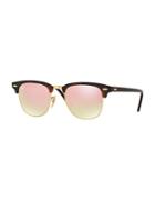 Ray-ban 49mm Clubmaster Square Gradient Sunglasses