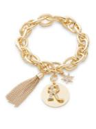 Design Lab Lord & Taylor R Initial Chain-link Charm Bracelet