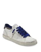 Dolce Vita Zalen Calf Hair-trimmed Lace-up Sneakers