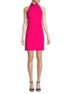 Vince Camuto Ruffle-trimmed High Neck Shift Dress