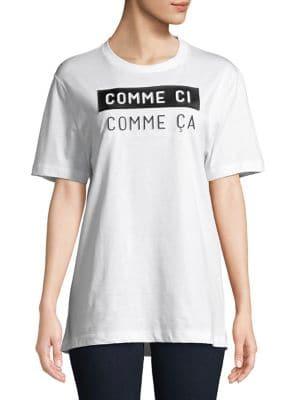 French Connection Comme Ci Comme Ca Cotton Tee