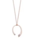 H Halston Crystal Open Pendant Necklace