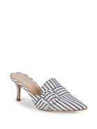 Charles By Charles David Acapulco Striped Point-toe Mules