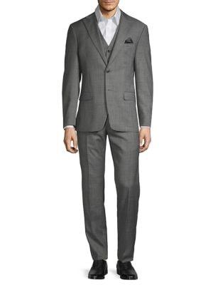 Tallia Orange Wool-blend 3-piece Suit