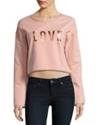 Highline Collective Love Cropped Sweatshirt