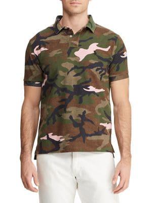 Polo Ralph Lauren Slim-fit Basic Mesh Camo Print Polo