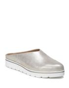 Franco Sarto Kaine Shimmer Leather Mules