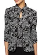 Alex Evenings Plus Printed Jacket And Camisole Set