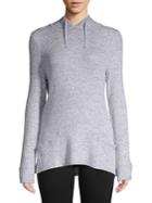 Nuit Rouge Heathered Hooded Sweater