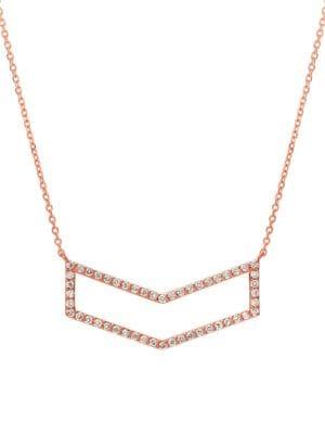 Morris & David 14k Rose Gold & 0.5 Tcw Diamond Pendant Necklace